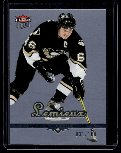 2005-06 Fleer Ultra - Ice Medallion - Mario Lemieux #154 of 100