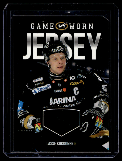 2017-18 Cardset - Game Worn Jersey - Lasse Kukkonen /128