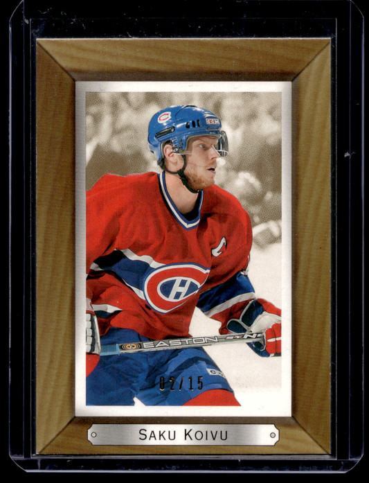 2003-04 Upper Deck Bee Hive - Variations Golden - Saku Koivu #21 /15