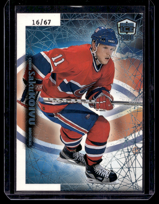 1999-00 Pacific Dynagon Ice - Blue - Saku Koivu #102 /67