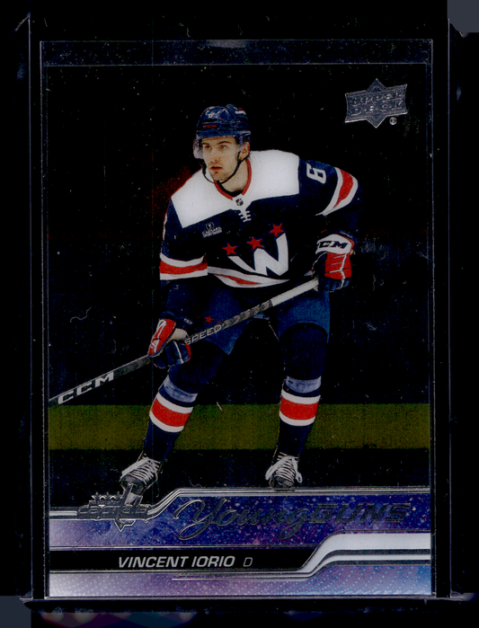 2023-24 Upper Deck Series 1 - Clear Cut - Young Guns - Vincent Iorio #224 RC