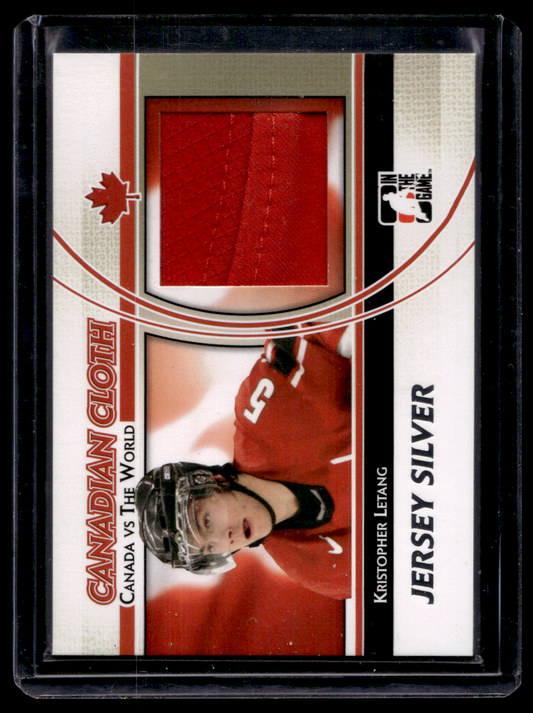 2011-12 In the Game Canada VS the World - Canadian Cloth - Silver Jersey - Kristopher Letang #CCM-14