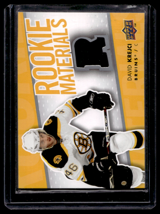 2007-08 Upper Deck - Rookie Materials - David Krejci #RM-DK RY