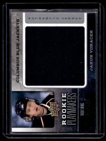 2008-09 Upper Deck - Rookie Playmakers Jerseys - Jakub Voracek #RP-JV /100 RY