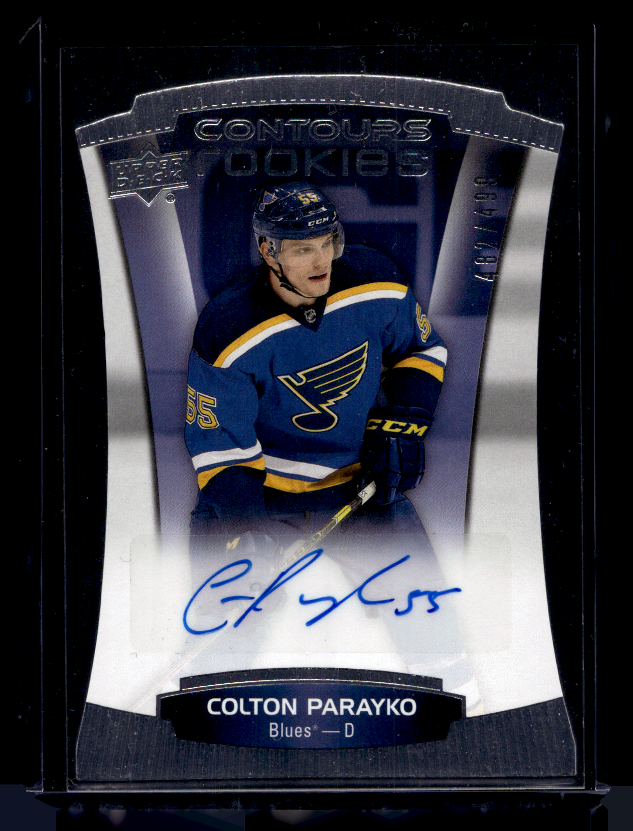 2015-16 Upper Deck Contours - Rookie Autographs - Colton Parayko #113 /499 RY