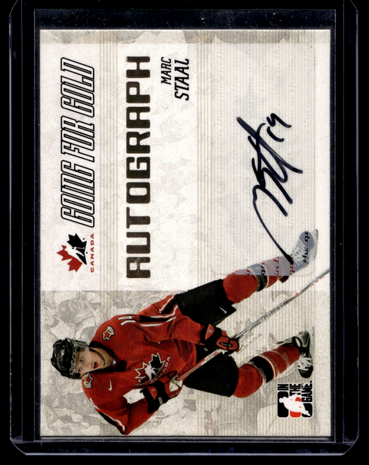 2007 In the Game Going for Gold World Junior Championships - Autographs - Marc Staal #A-MS RY