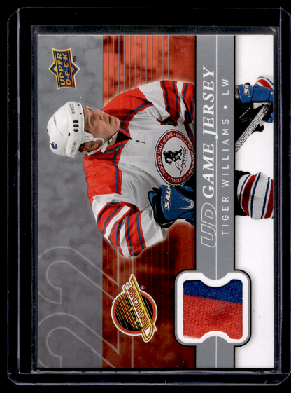 2008-09 Upper Deck - UD Game Jersey Series 2 - Tiger Williams #GJ2-TW