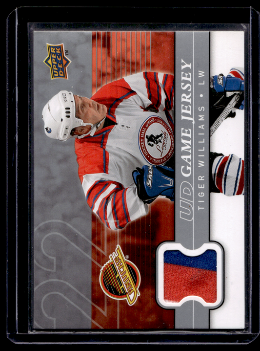 2008-09 Upper Deck - UD Game Jersey Series 2 - Tiger Williams #GJ2-TW