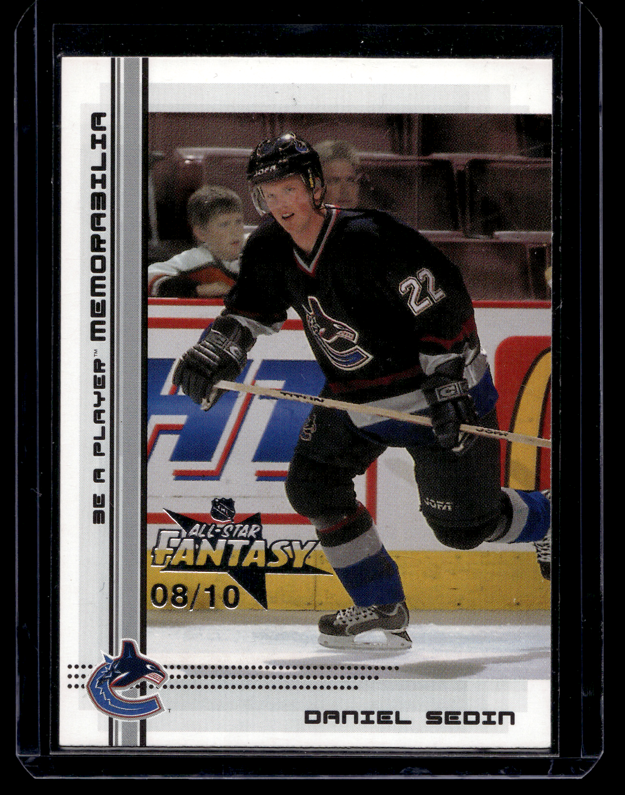 2000-01 In the Game Be A Player Memorabilia - All-Star Fantasy - Daniel Sedin #397 /10