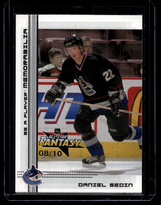 2000-01 In the Game Be A Player Memorabilia - All-Star Fantasy - Daniel Sedin #397 /10