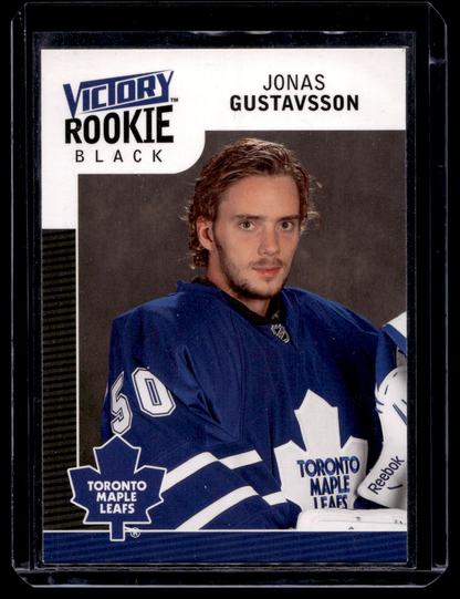 2009-10 Upper Deck Victory - Black - Rookie - Jonas Gustavsson #334 RC