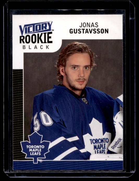 2009-10 Upper Deck Victory - Black - Rookie - Jonas Gustavsson #334 RC
