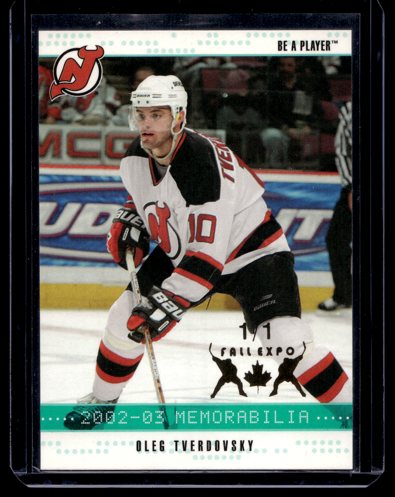 2002-03 In the Game Be A Player Memorabilia - Emerald Toronto Fall Expo - Oleg Tverdovsky #126 1of1