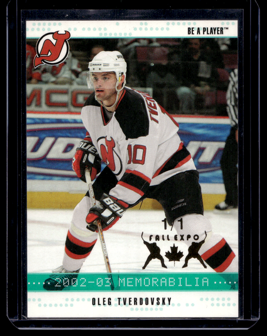 2002-03 In the Game Be A Player Memorabilia - Emerald Toronto Fall Expo - Oleg Tverdovsky #126 1of1