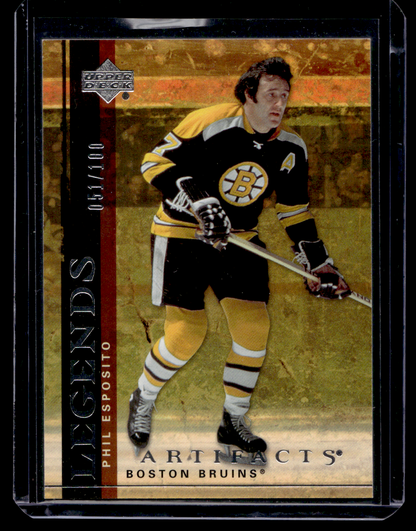 2007-08 Upper Deck Artifacts - Silver - Legends - Phil Esposito #119 /100