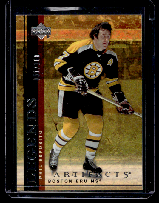 2007-08 Upper Deck Artifacts - Silver - Legends - Phil Esposito #119 /100
