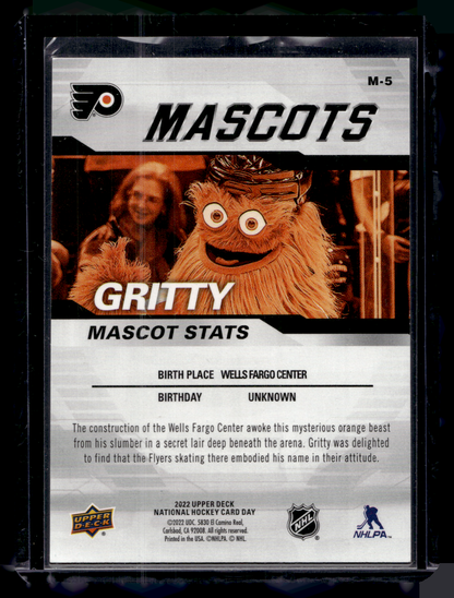 2022 Upper Deck National Hockey Card Day - Mascots - Gritty #M-5