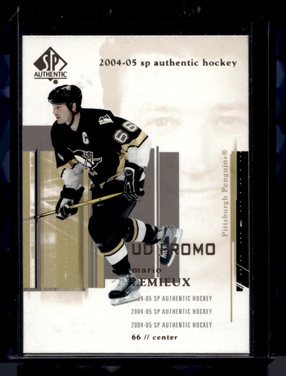 2004-05 Upper Deck SP Authentic - UD Promo - Mario Lemieux #72