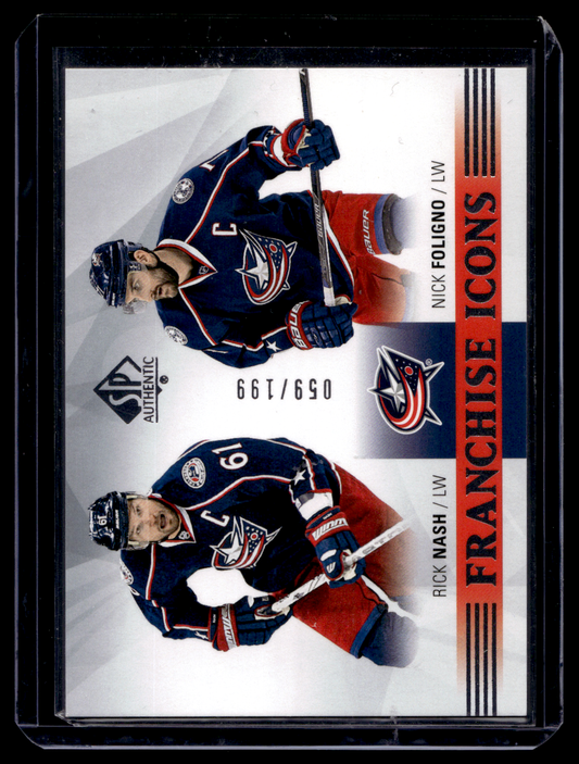 2015-16 Upper Deck SP Authentic - Franchise Icons - Rick Nash / Nick Foligno #170 /199