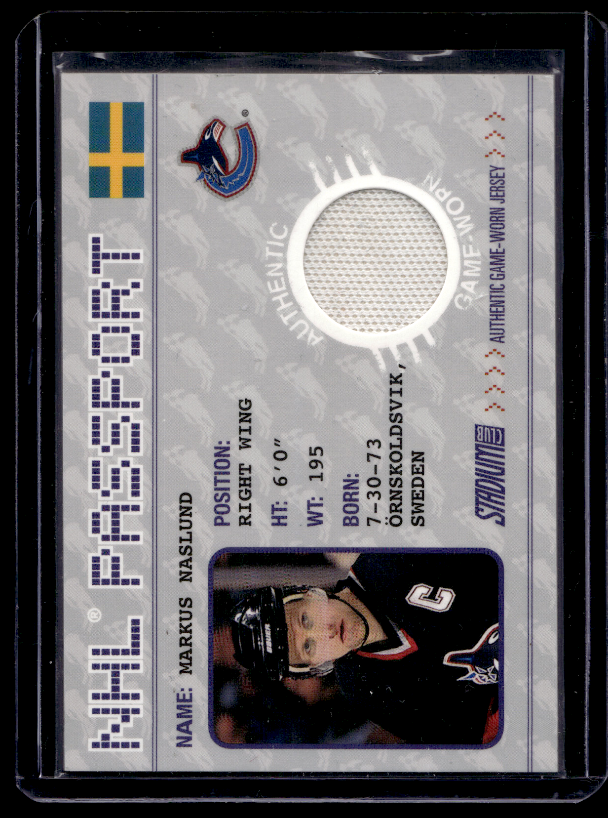 2002-03 Topps Stadium Club - NHL Passport - Markus Naslund #NHLP-11