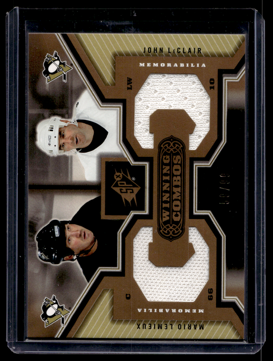 2005-06 Upper Deck SPx - Winning Combos - Gold - Mario Lemieux / John LeClair #WC-LF /99
