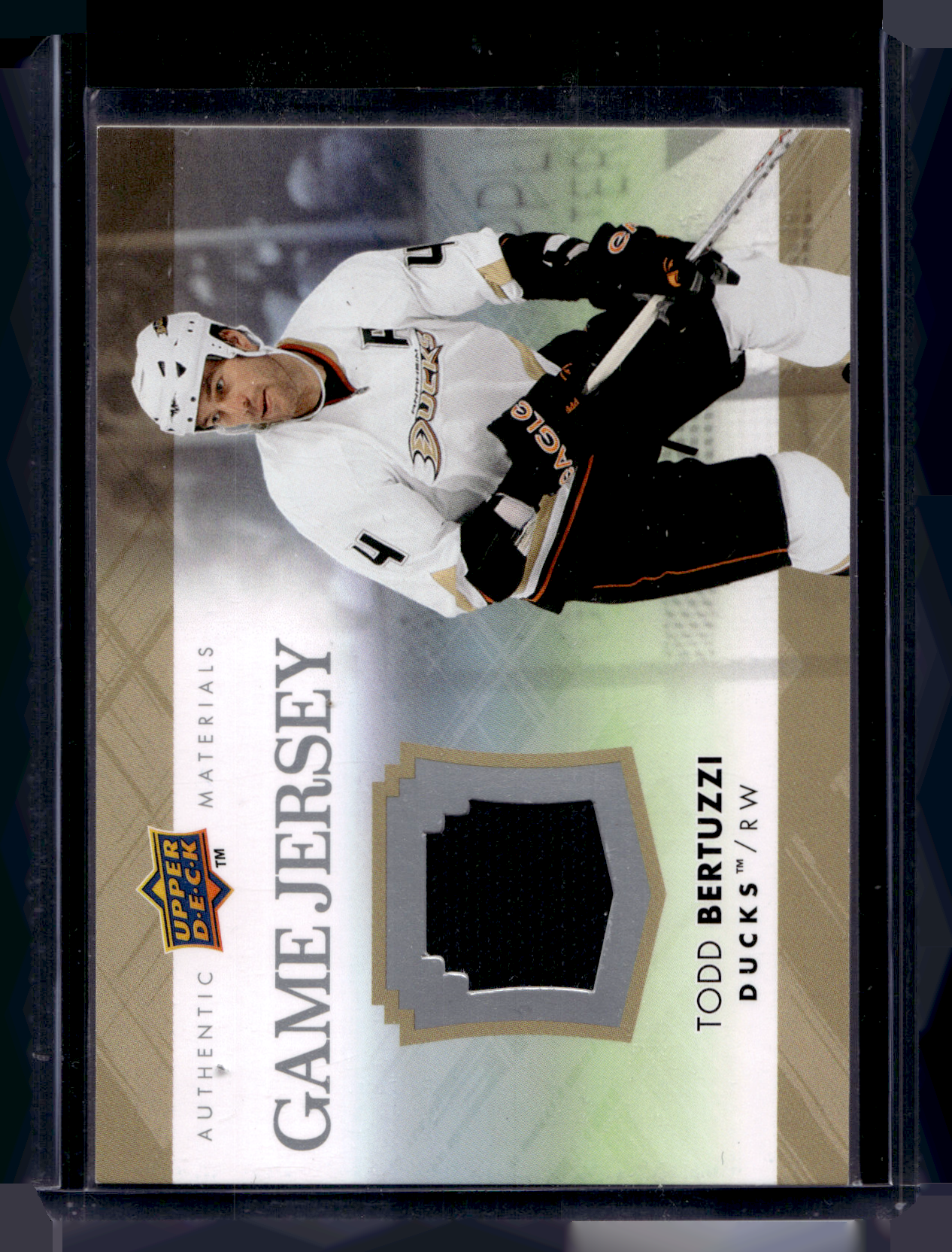 2007-08 Upper Deck - Game Jersey Series 2 - Todd Bertuzzi #GJ2-TB