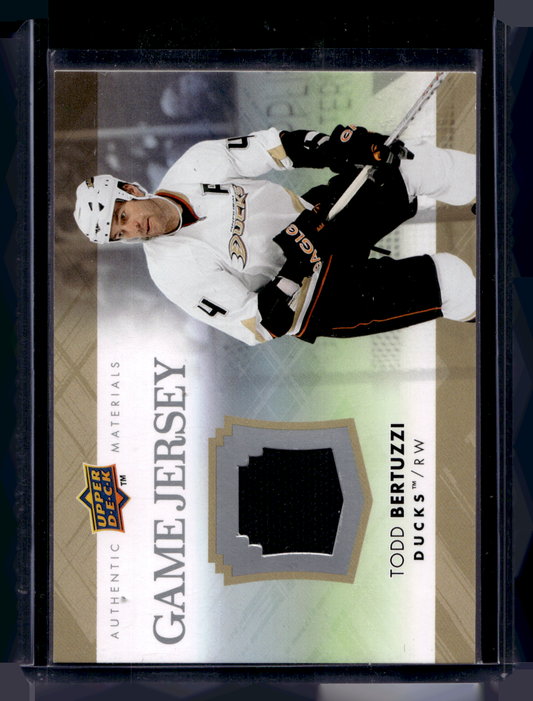 2007-08 Upper Deck - Game Jersey Series 2 - Todd Bertuzzi #GJ2-TB