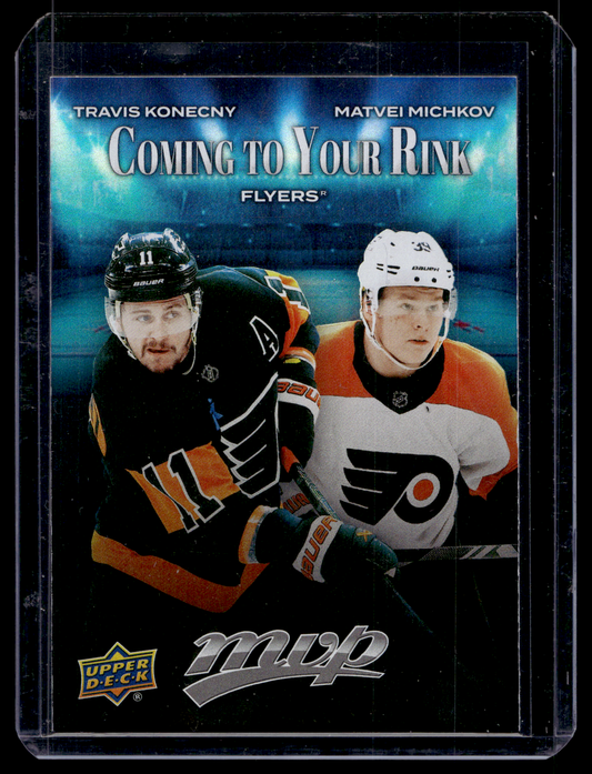 2025-26 Upper Deck MVP - Coming to Your Rink - Travis Konecny / Matvei Michkov #CR-21