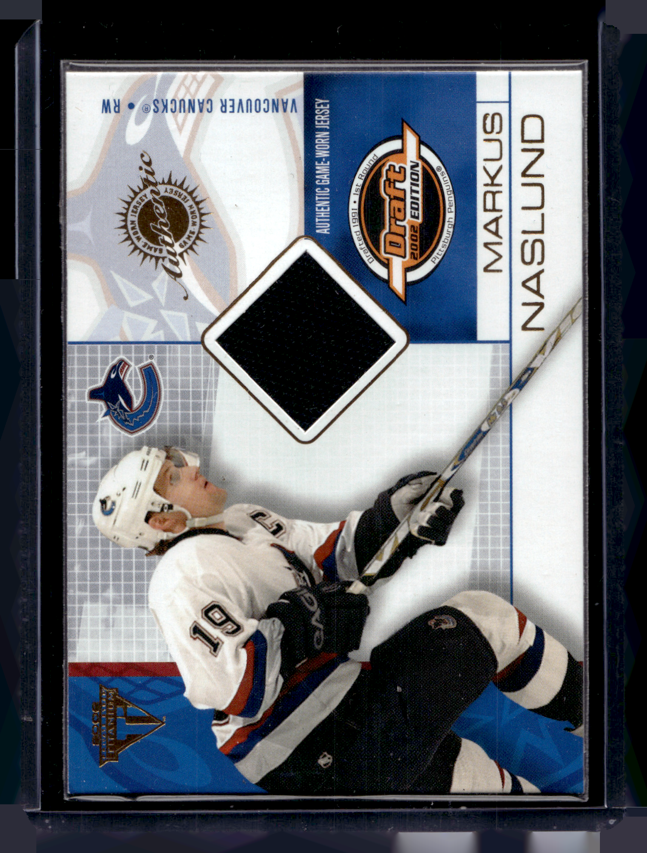2001-02 Pacific Private Stock Titanium Draft Edition - Markus Naslund #96