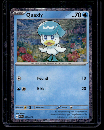 2023 Pokemon McDonald's Collection - Match Battle 2023 - Quaxly #003