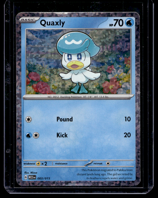 2023 Pokemon McDonald's Collection - Match Battle 2023 - Quaxly #003