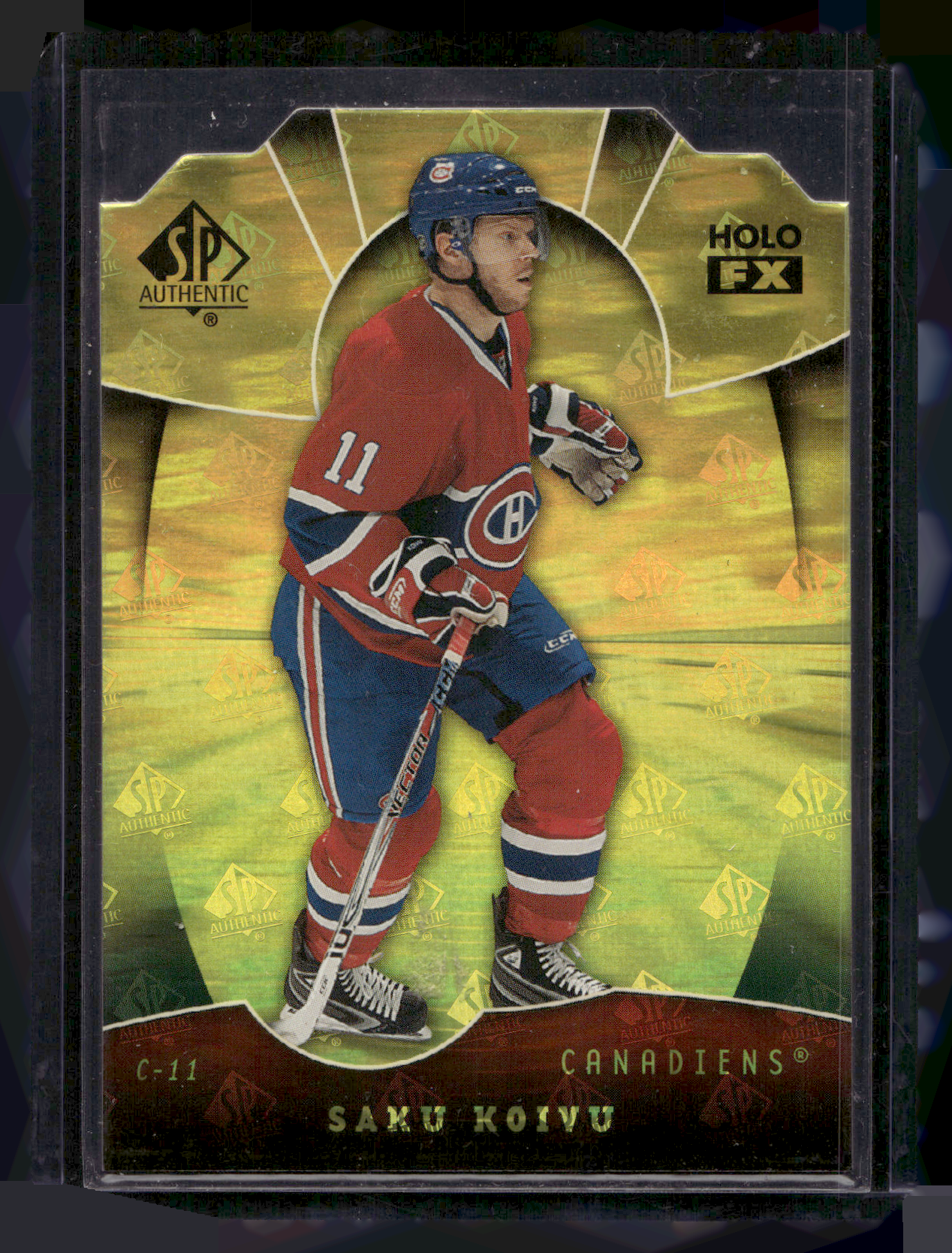 2008-09 Upper Deck SP Authentic - Holo FX - Die-Cut - Saku Koivu #FX65