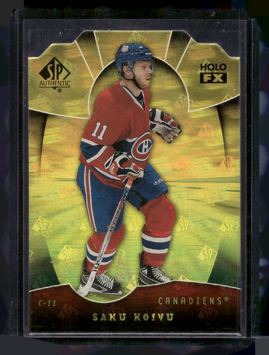 2008-09 Upper Deck SP Authentic - Holo FX - Die-Cut - Saku Koivu #FX65
