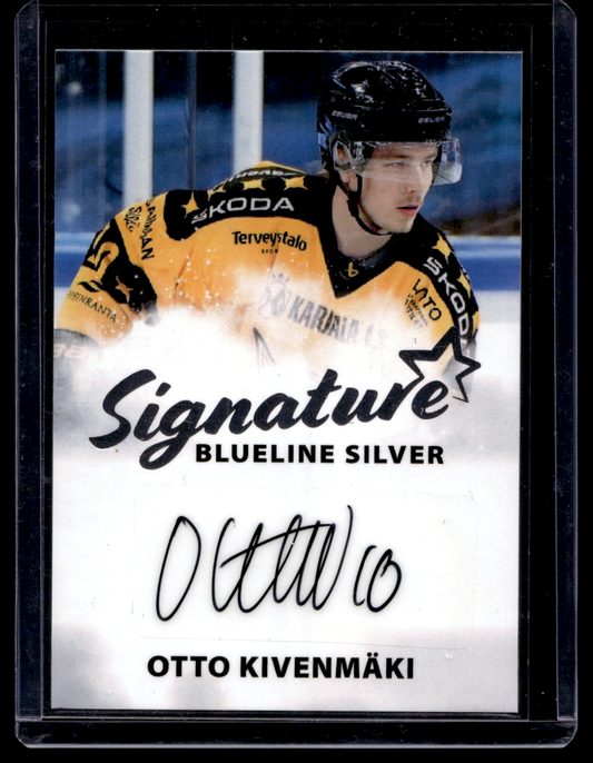 2024-25 Blueline Signature Silver - Otto Kivenmäki #AU-OK /100