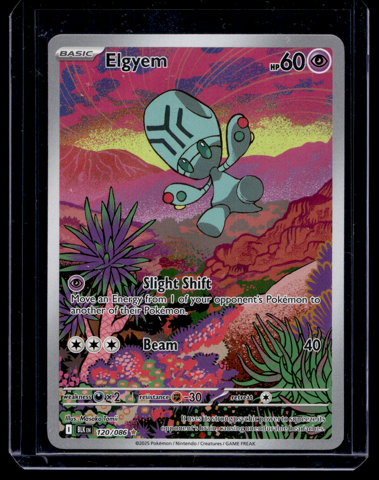 2025 Pokemon - Scarlet & Violet - Black Bolt - Illustration Rare - Elgyem #120