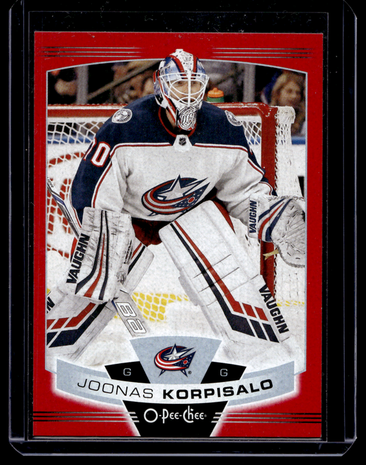 2019-20 O-Pee-Chee - Wrapper Redemption Red Blank Back - Joonas Korpisalo #83