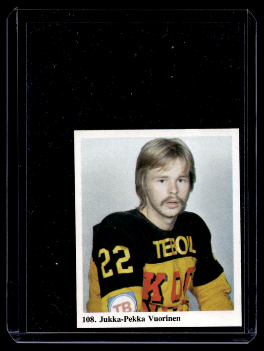 1978-79 Kiekkoilijat kuvina - Jukka-Pekka Vuorinen #108