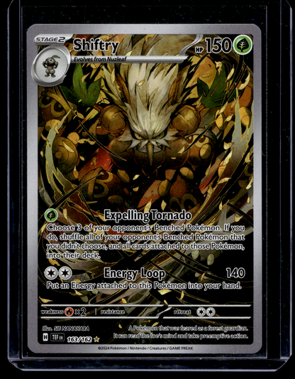 2024 Pokemon - Sword & Shield - Temporal Forces - Illustration Rare - Shiftry #163