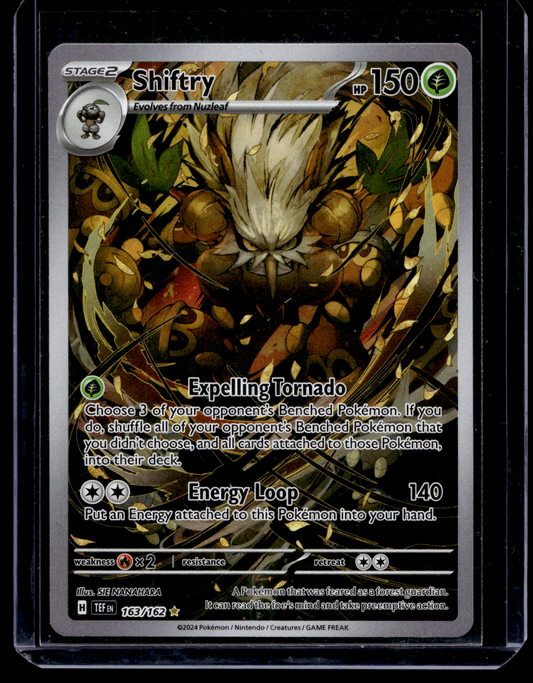 2024 Pokemon - Sword & Shield - Temporal Forces - Illustration Rare - Shiftry #163