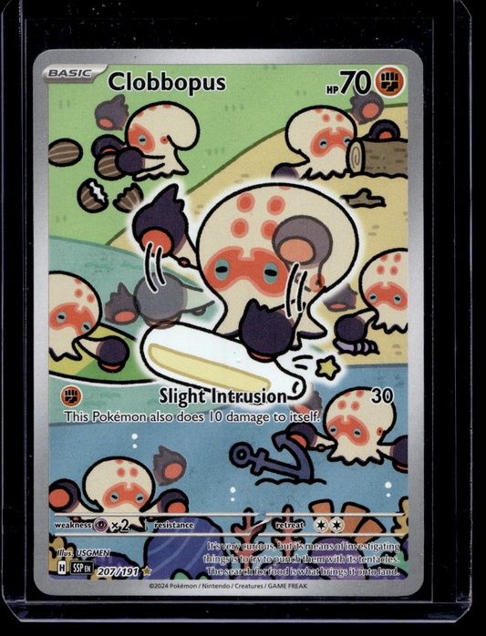 2024 Pokemon - Scarlet & Violet - Surging Sparks - Illustration Rare - Clobbopus #207