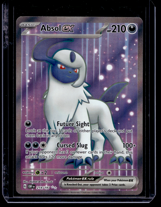 2023 Pokemon - Scarlet & Violet - Obsidian Flames - Ultra Rare - Absol EX #214