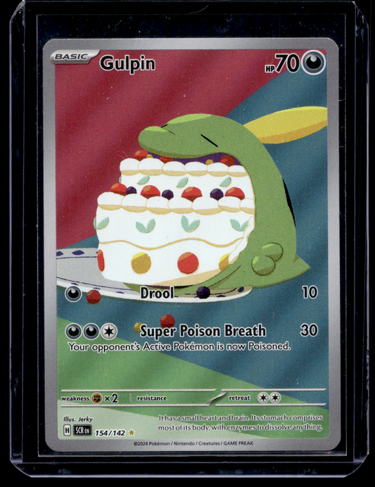 2024 Pokemon - Scarlet & Violet - Stellar Crown - Illustration Rare - Gulpin #154