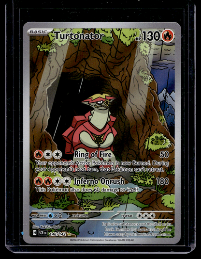 2024 Pokemon - Scarlet & Violet - Stellar Crown - Illustration Rare - Turtonator #146