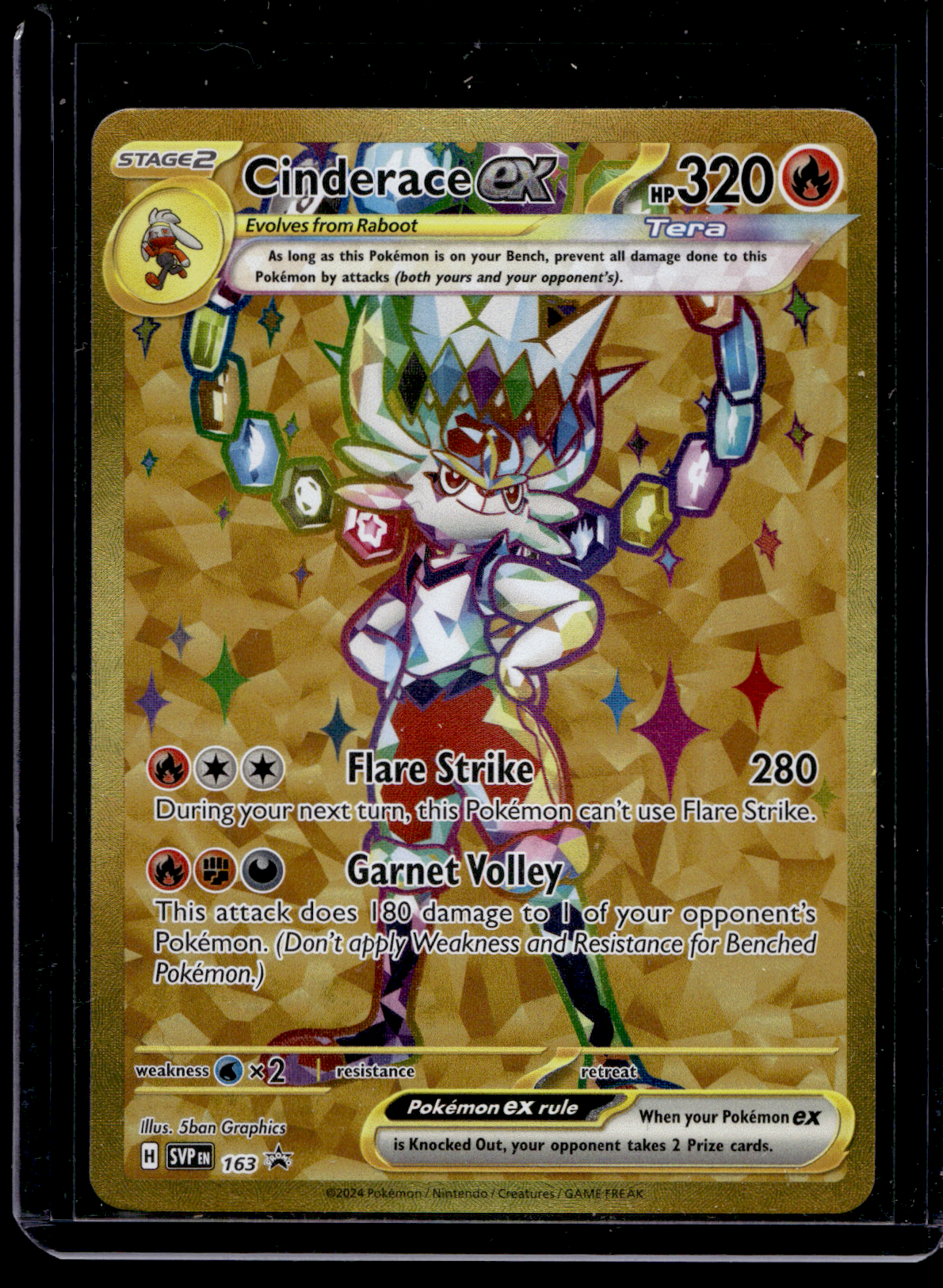 2024 Pokemon - Scarlet & Violet - Black Star Promos - Promos - Cinderace #163