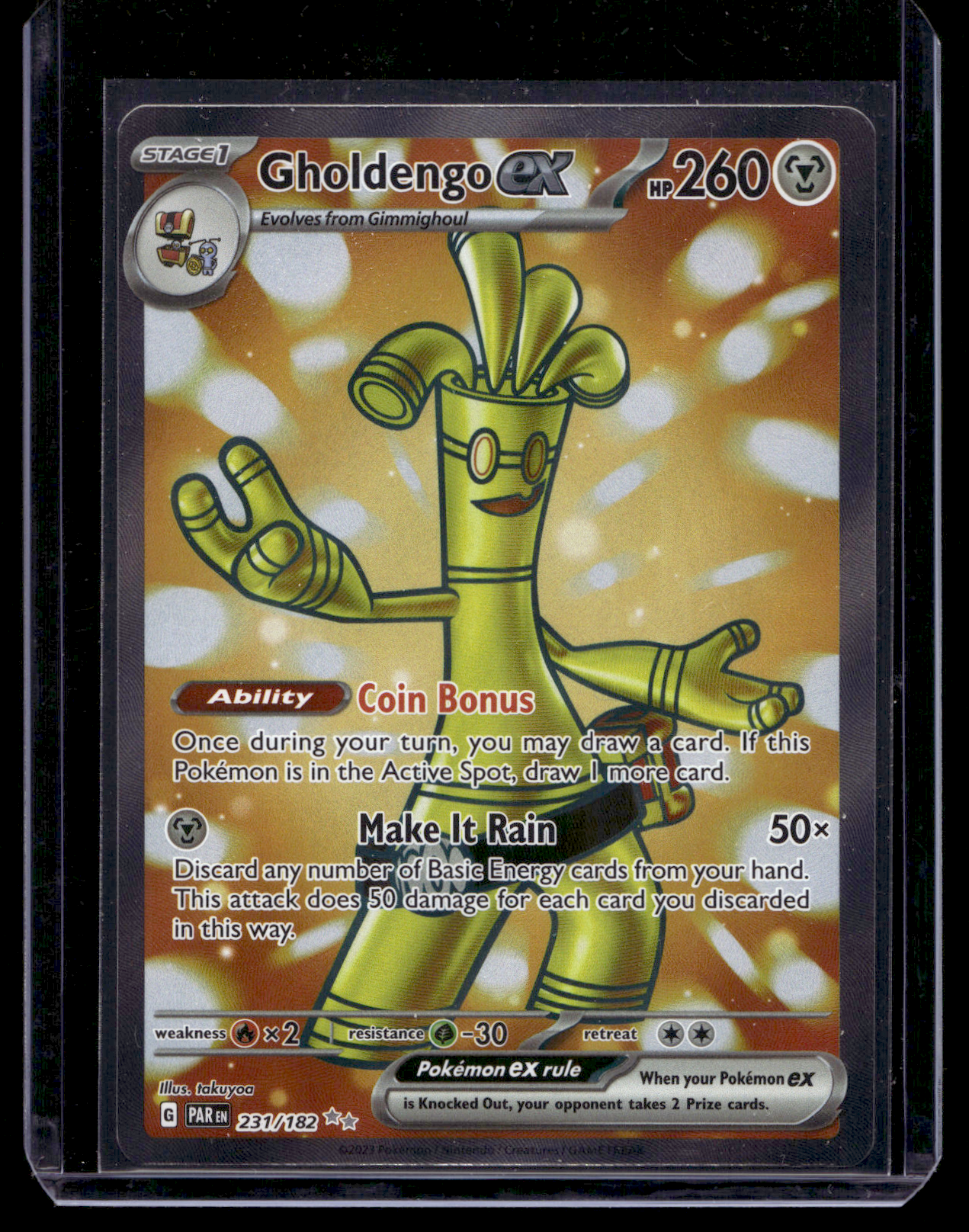 2023 Pokemon - Scarlet & Violet - Paradox Rift - Ultra Rare - Gholdengo #231
