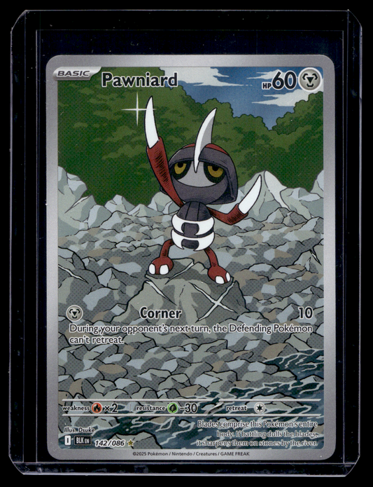 2025 Pokemon - Scarlet & Violet - Black Bolt - Illustration Rare - Pawniard #142