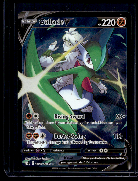 2022 Pokémon Sword & Shield - Lost Origin - Trainer Gallery - Full Art - Gallade #TG19