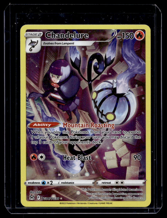 2022 Pokemon - Sword & Shield - Lost Origin - Full Art - Chandelure #TG04