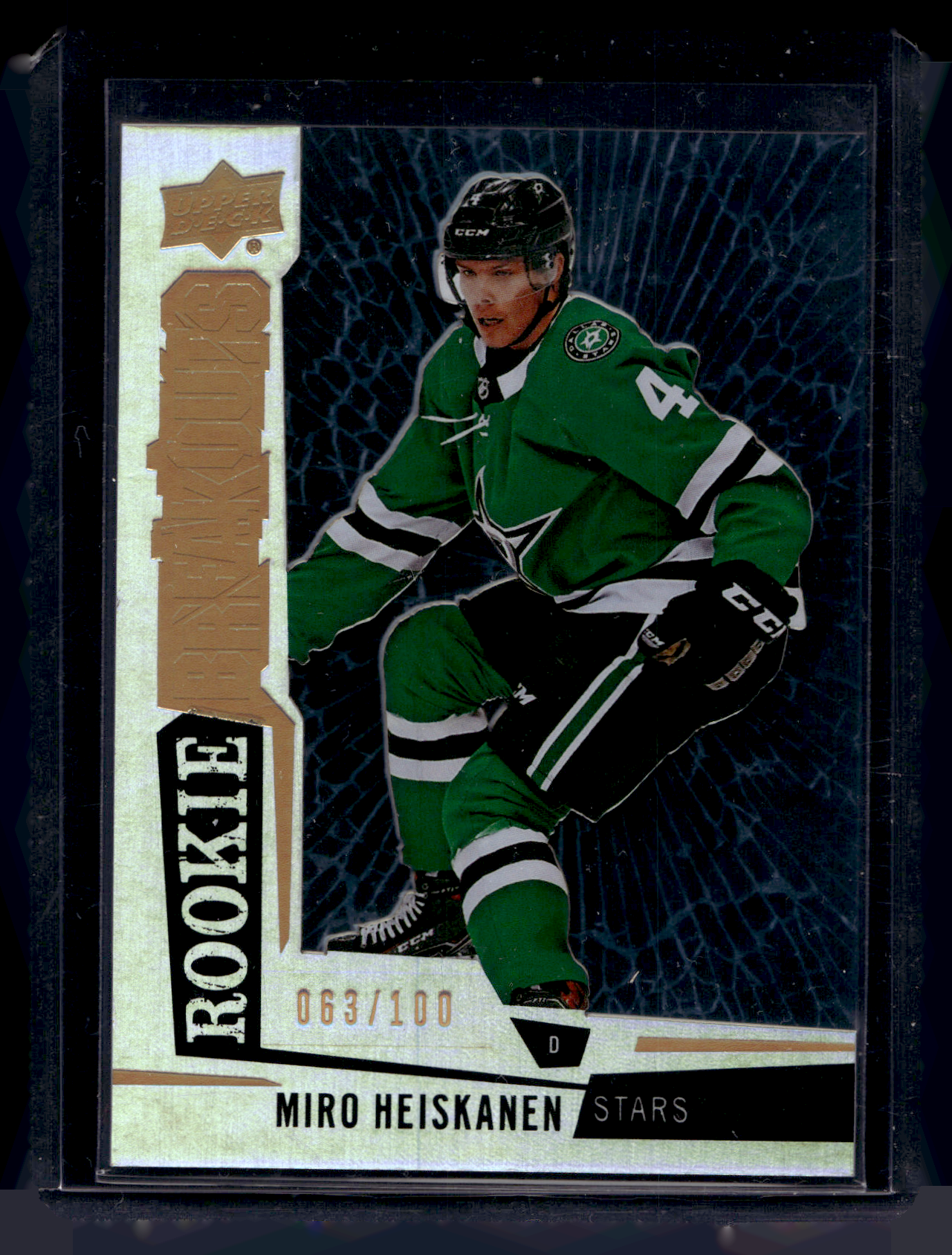 2018-19 Upper Deck - Rookie Breakouts - Miro Heiskanen #RB5 /100 RY