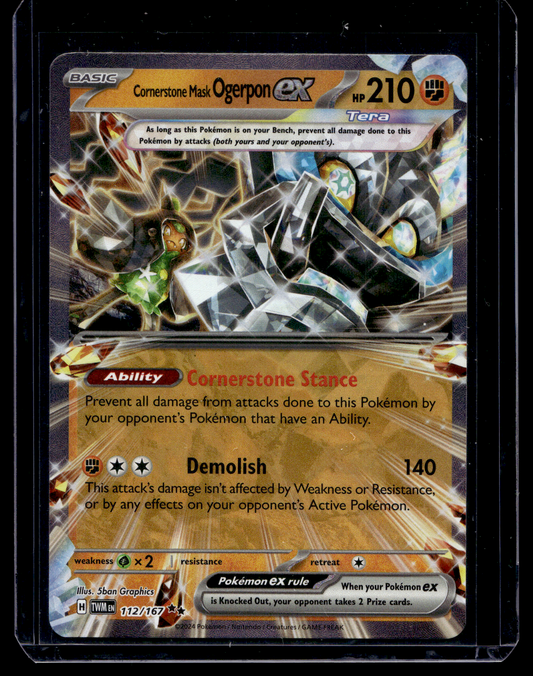 2024 Pokemon - Scarlet & Violet - Twilight Masquerade - Cornerstone Mask Ogerpon ex #112